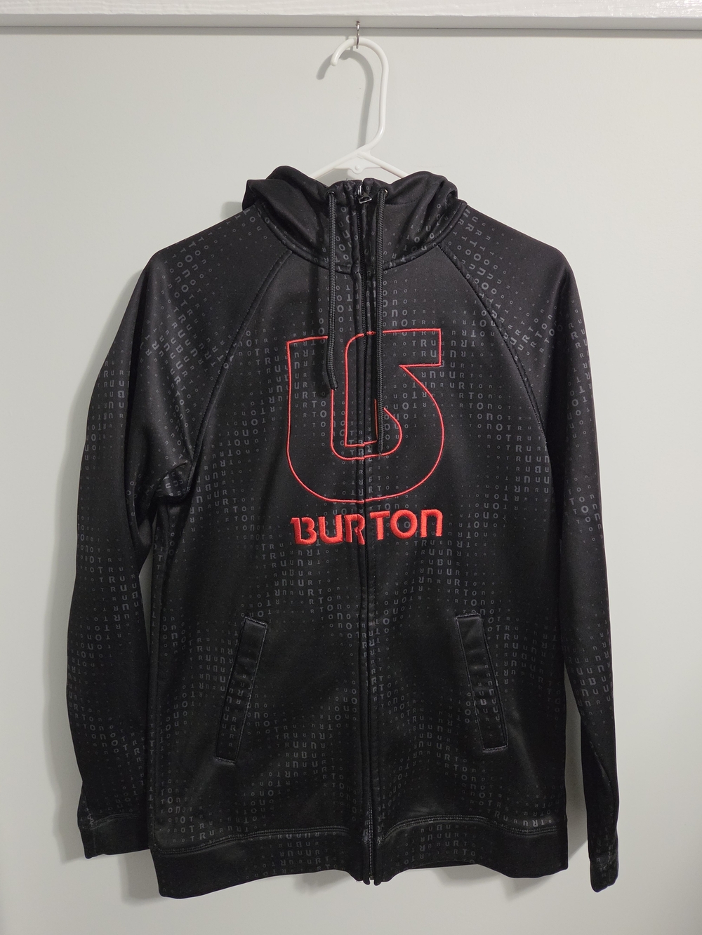 Burton Snowboards Durable Goods fleece hoodie. Mens Size Small